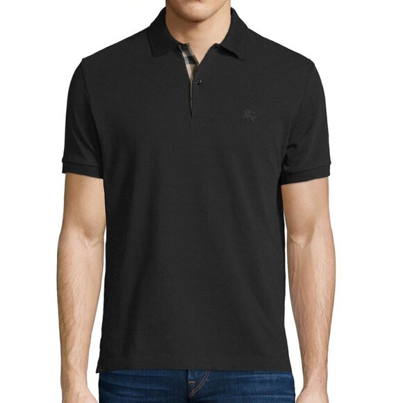 Vintage Burberry Oxford Button Up Polo Shirt Medium - Picture 1 of 13